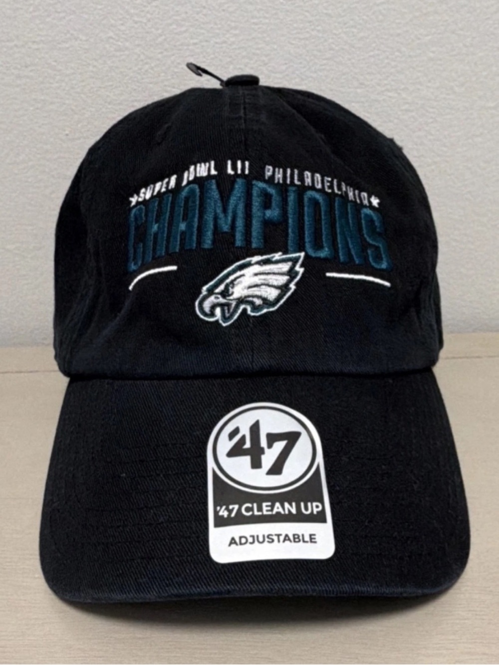 Philadelphia Eagles Super Bowl LII Champions Hat '47 Brand Clean Up Adjustable